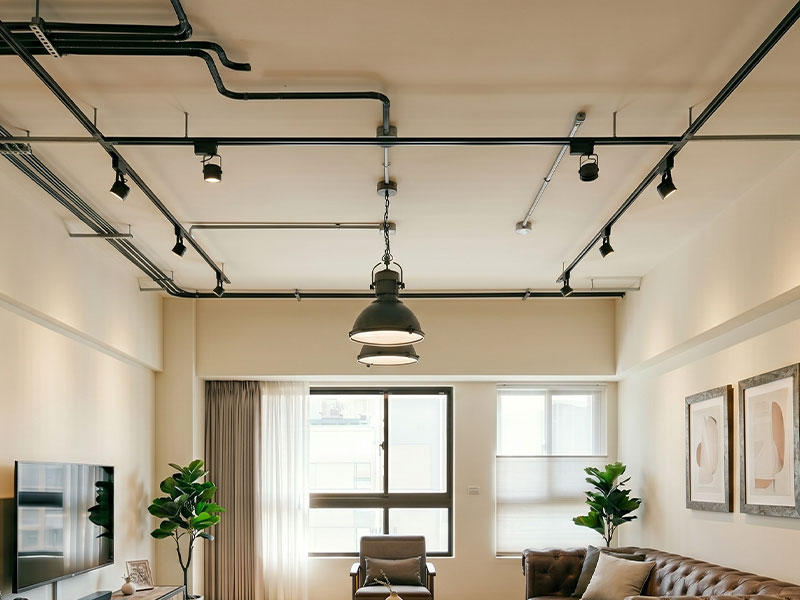 工業風天花板示意圖